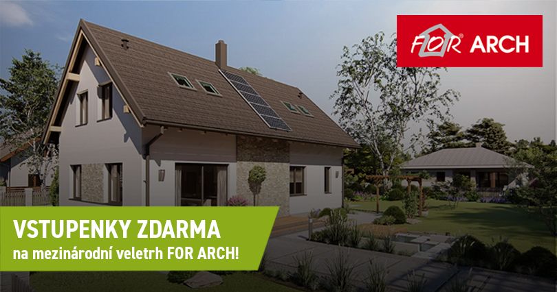 Vstupenky ZDARMA na mezinárodní veletrh FOR ARCH