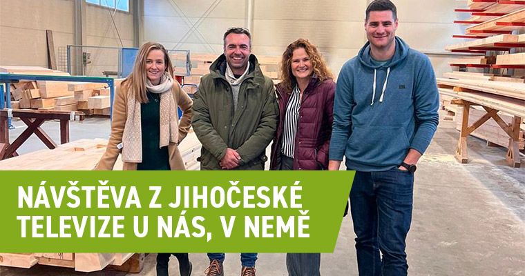 Návštěva z Jihočeské televize u nás, v Nemě
